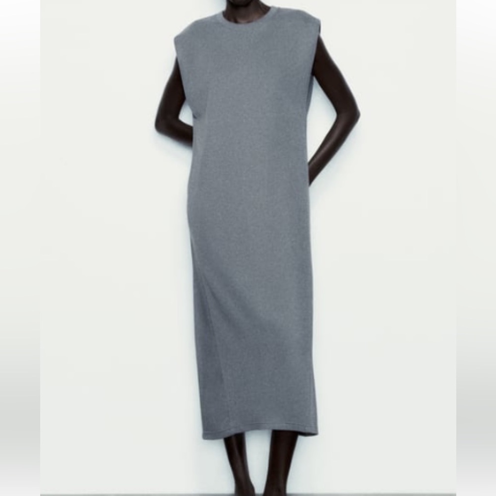 NWT Zara Washed Effect Midi Dress